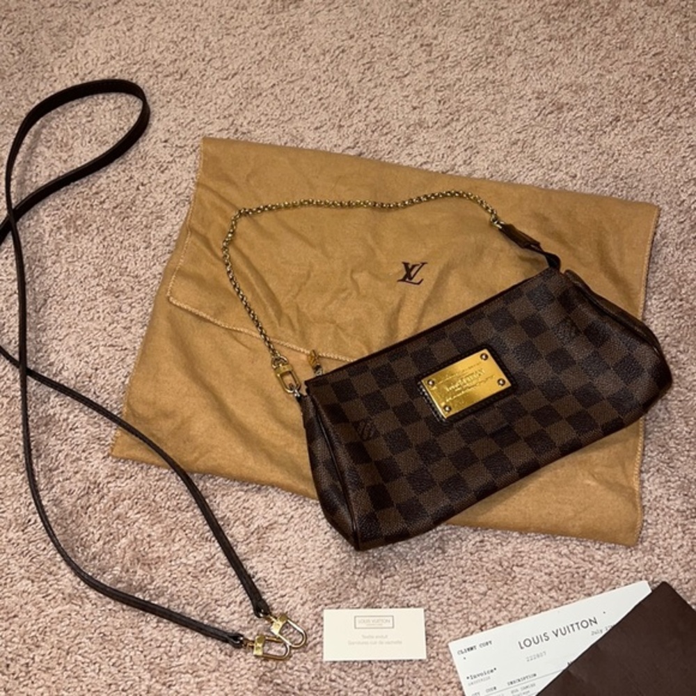Louis Vuitton Damier Eva‎ clutch crossbody